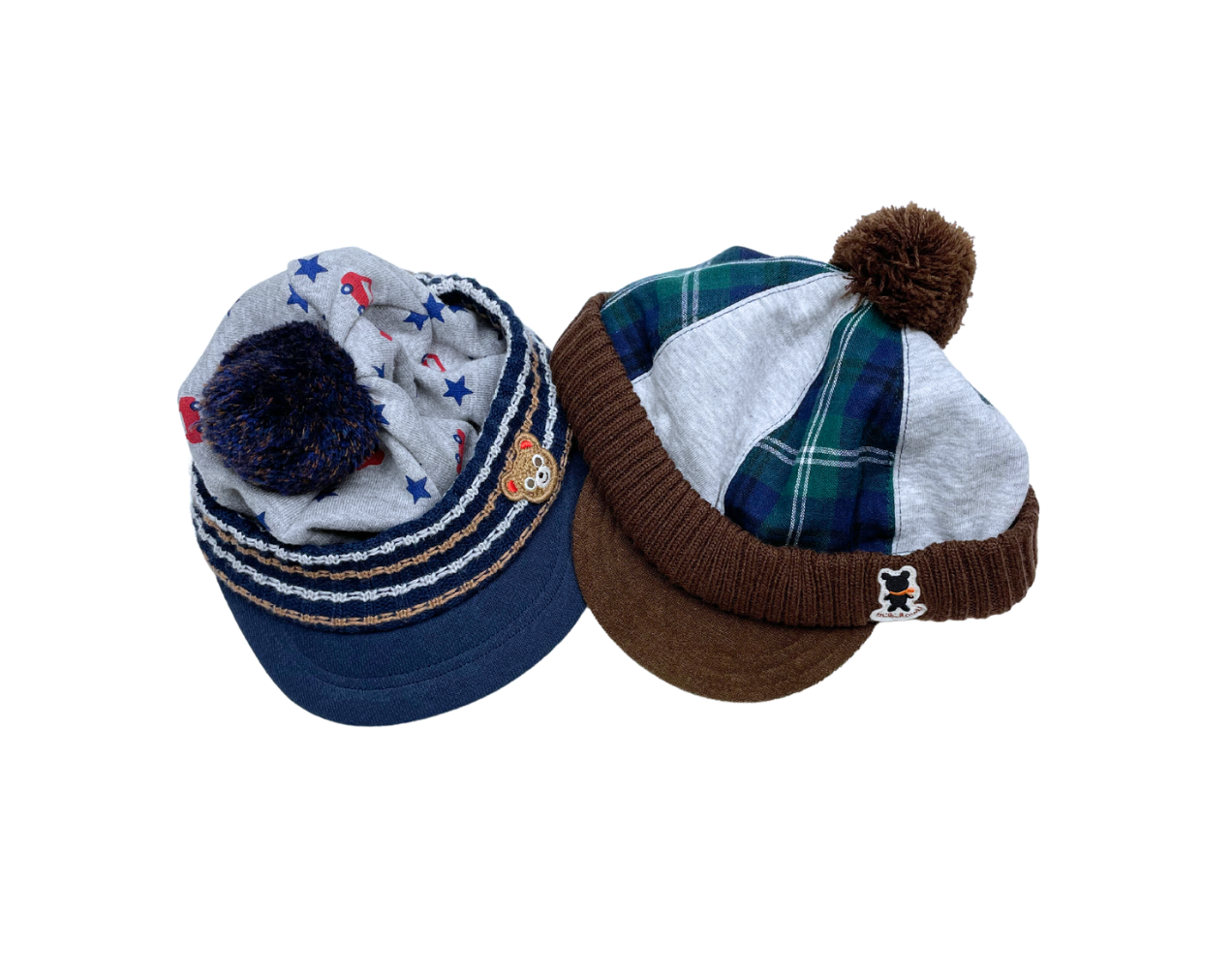 MIKI HOUSE - Lot de 2 casquettes - 12 mois