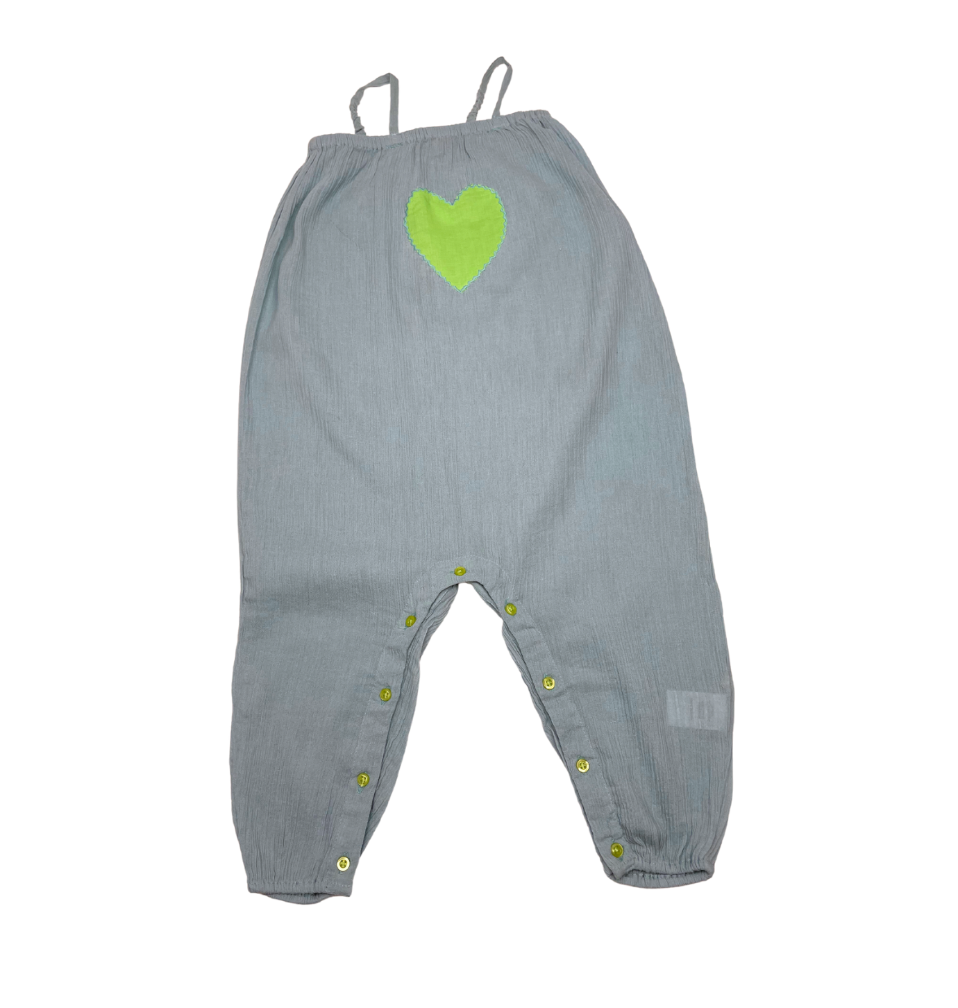 ILOVEGORGEOUS - Combinaison bleue avec coeur vert - 18 mois