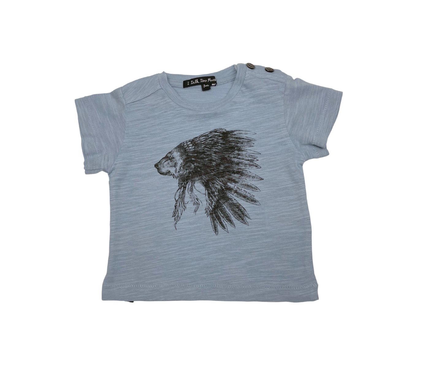 I TALK TO MUCH - Feder-T-Shirt - 3 Monate