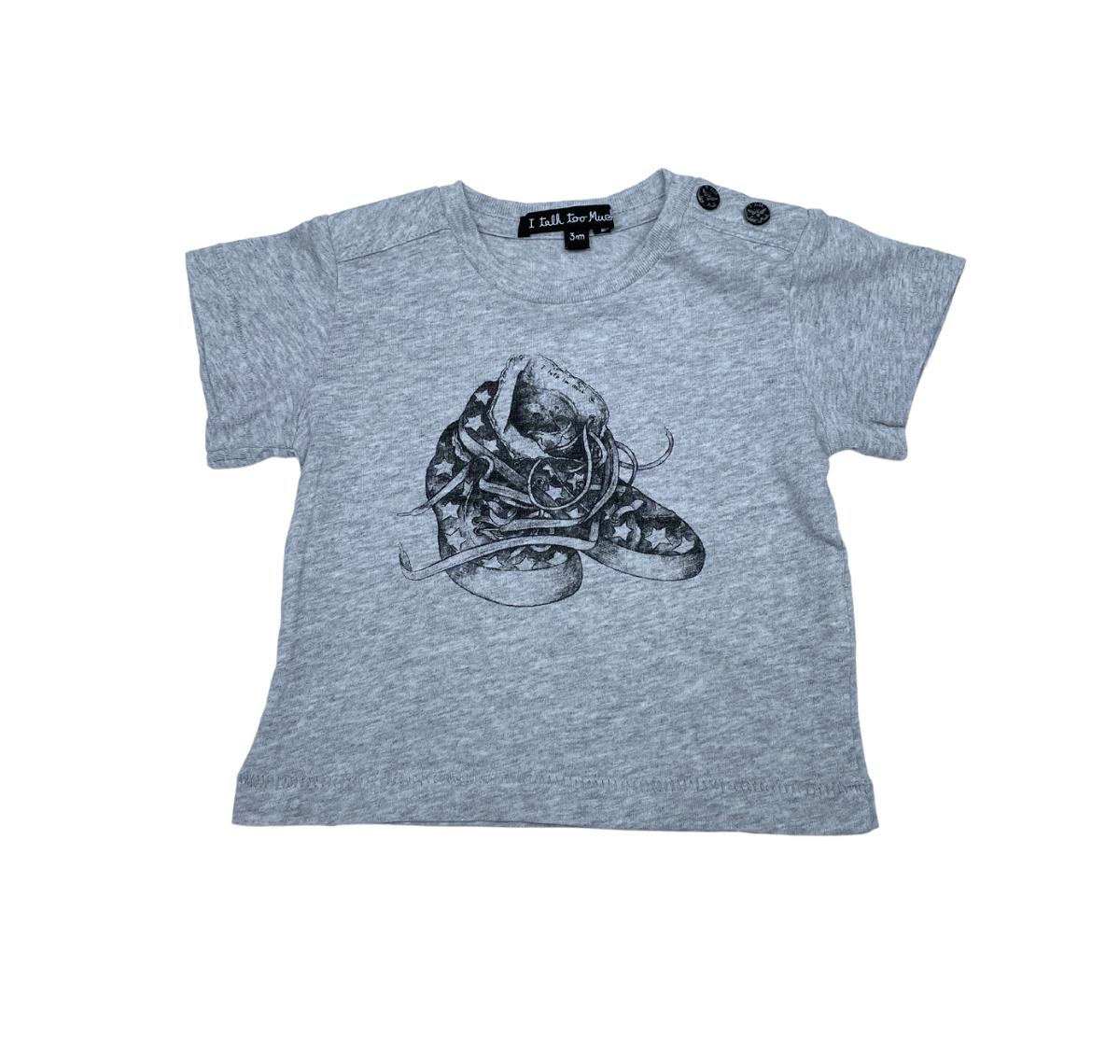 I TALK TO MUCH - Star-Basketball-T-Shirt - 3 Monate