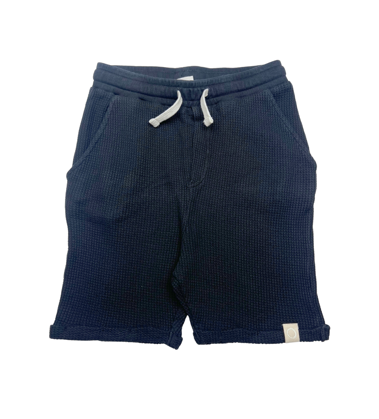 I DIG DENIM - Short en nid d'abeille noir - 8 ans