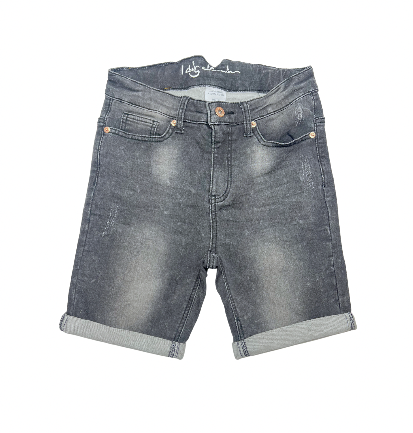 I DIG DENIM - Bermudas en jean gris foncé - 11/12 ans