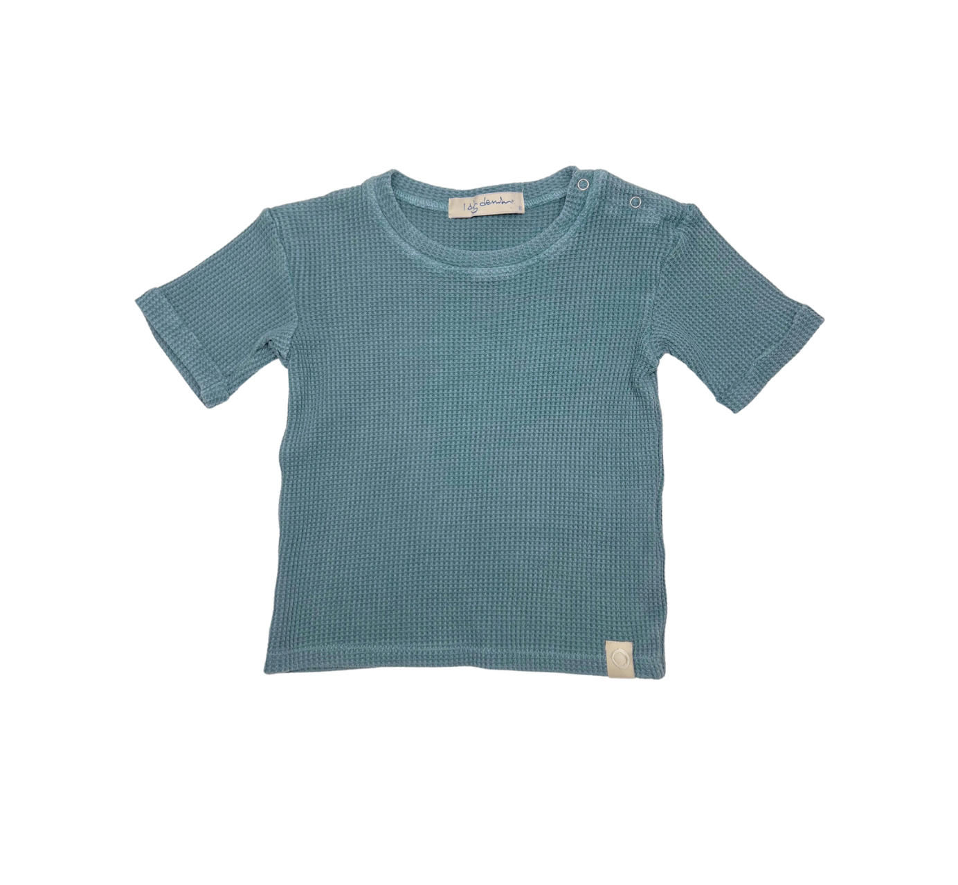 I DIG DENIM - T-shirt vert/gris nid d'abeille - 2 ans