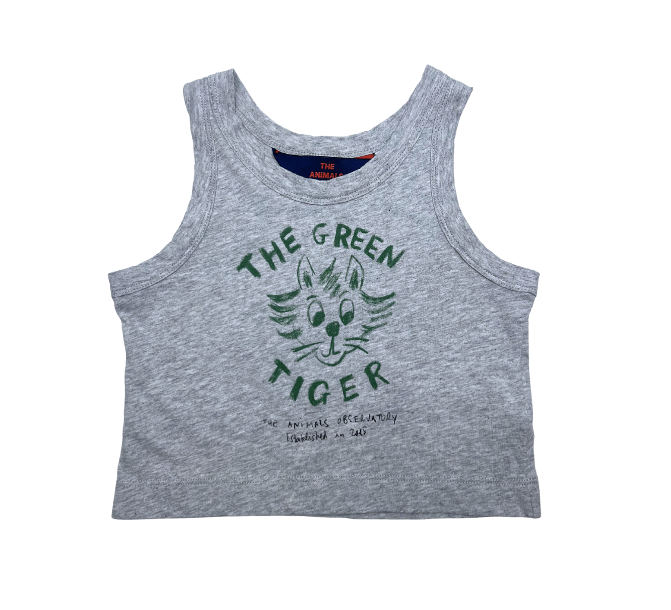 THE ANIMALS OBSERVATORY - Débardeur gris "the green tiger" - 6 mois