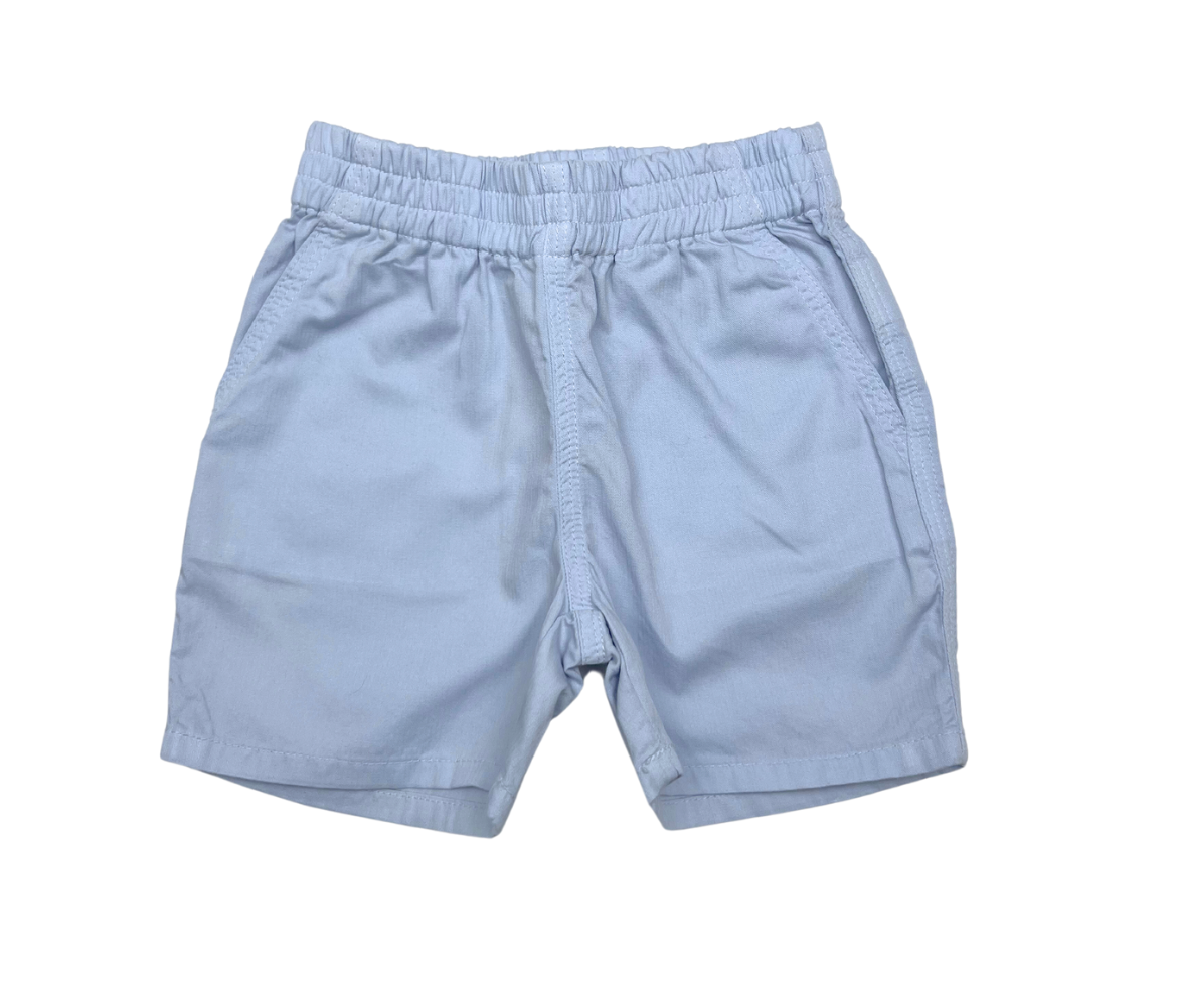 BONTON - Pale blue cotton voile shorts - 18 months