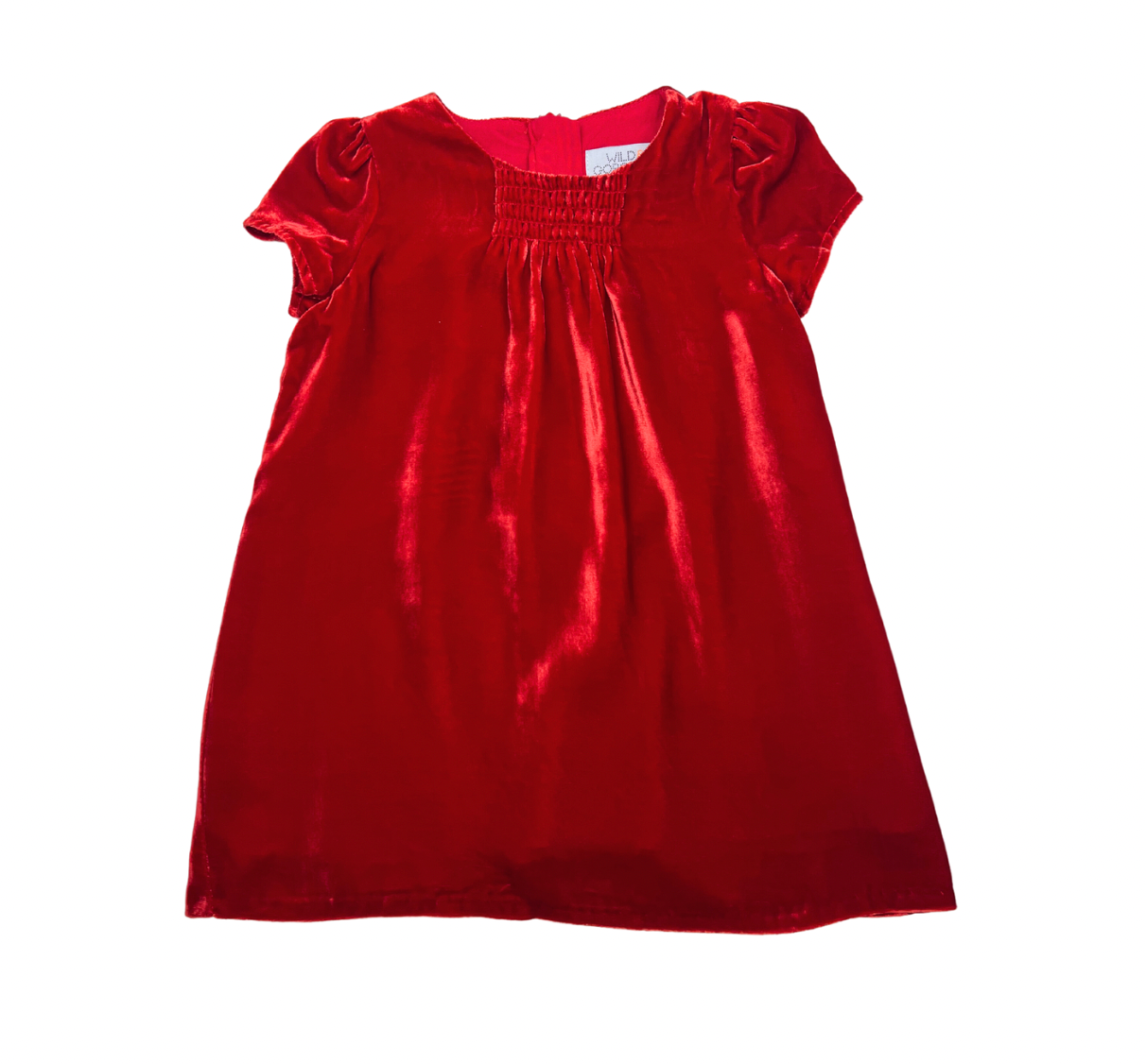 WILD & GORGEOUS - Robe en velours rouge - 6 mois