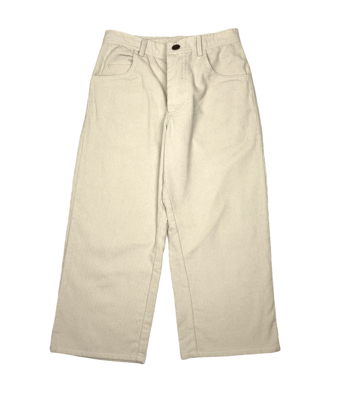 POLDER - Ecru velvet pants - 8 years