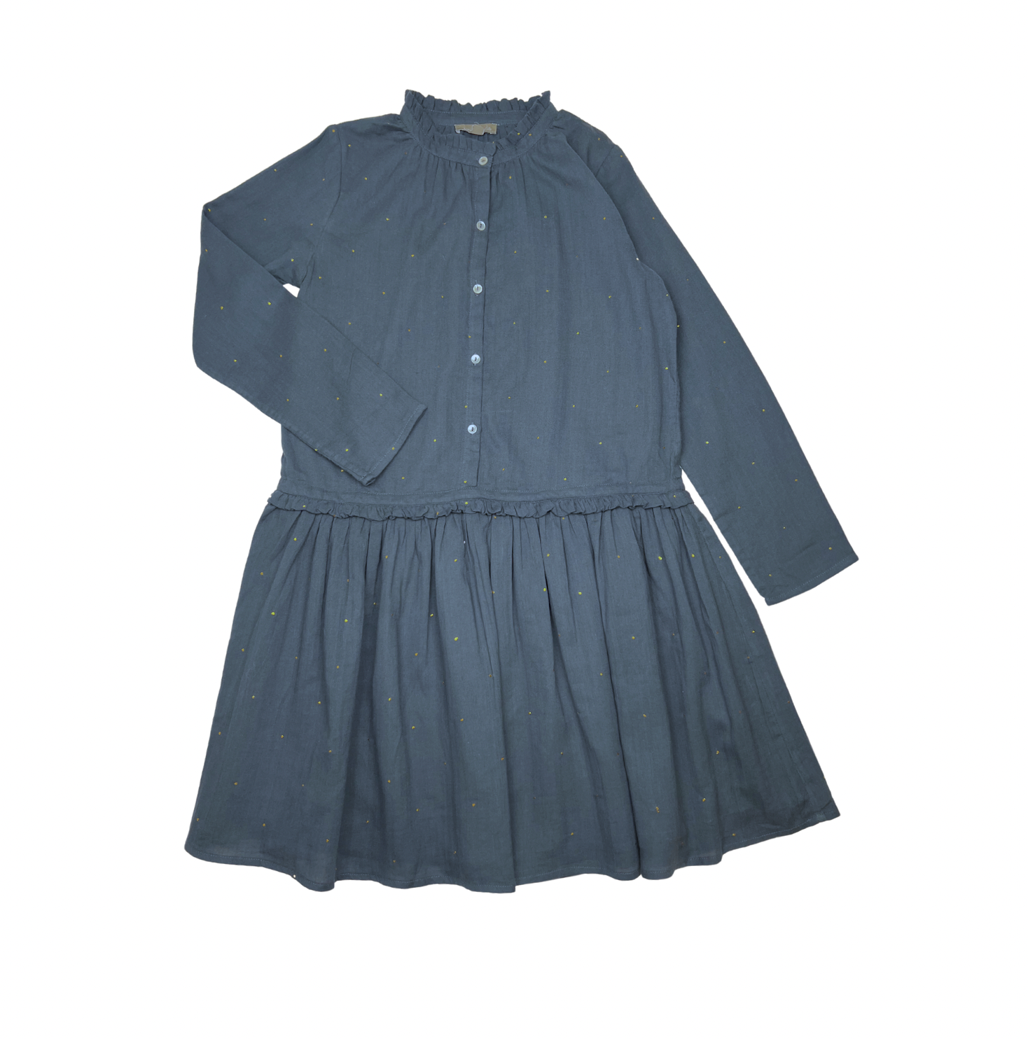 EMILE & IDA - Robe marine avec "petits éclats or" - 12 ans