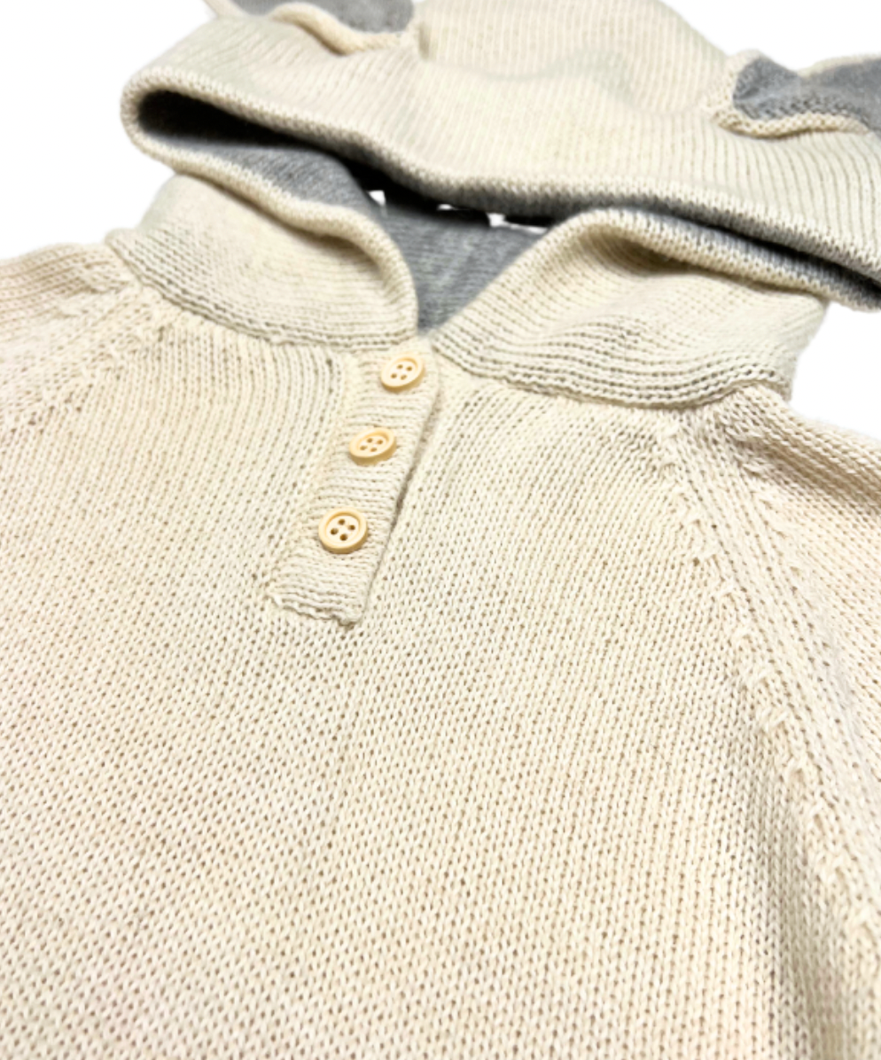 OEUF NYC - Sweat lapin à oreilles en laine - 4 ans