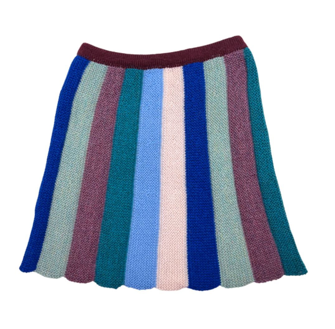 OEUF NYC – Gestreifter Rock aus Babyalpaka – 4 Jahre