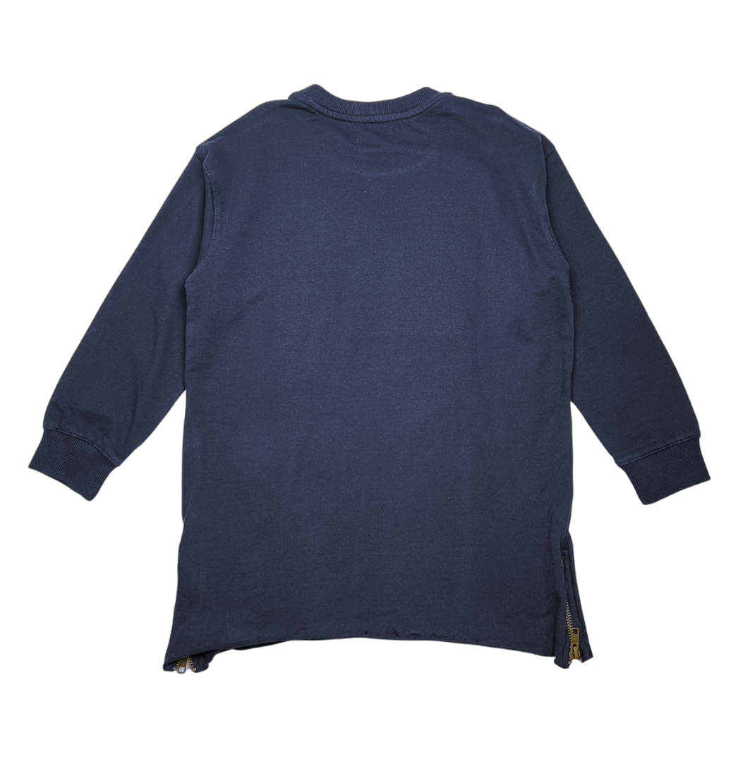 I DIG DENIM - Robe pull zippée bleu marine - 5/6 ans