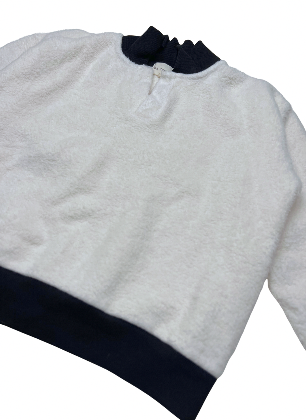 WE ARE KIDS - Ultraweiches Sweatshirt in Weiß und Schwarz - 6/7 Jahre