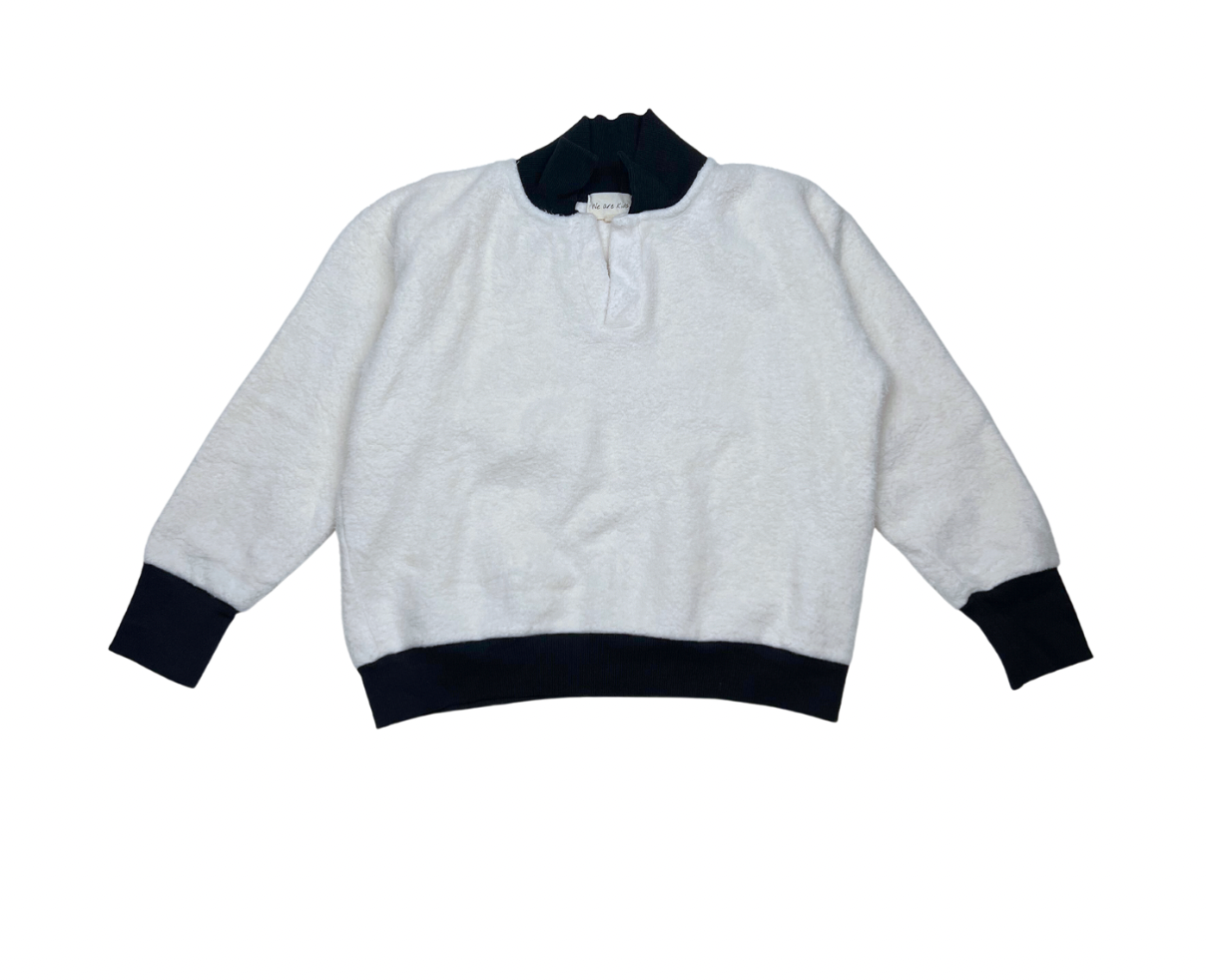 WE ARE KIDS - Ultraweiches Sweatshirt in Weiß und Schwarz - 8/9 Jahre