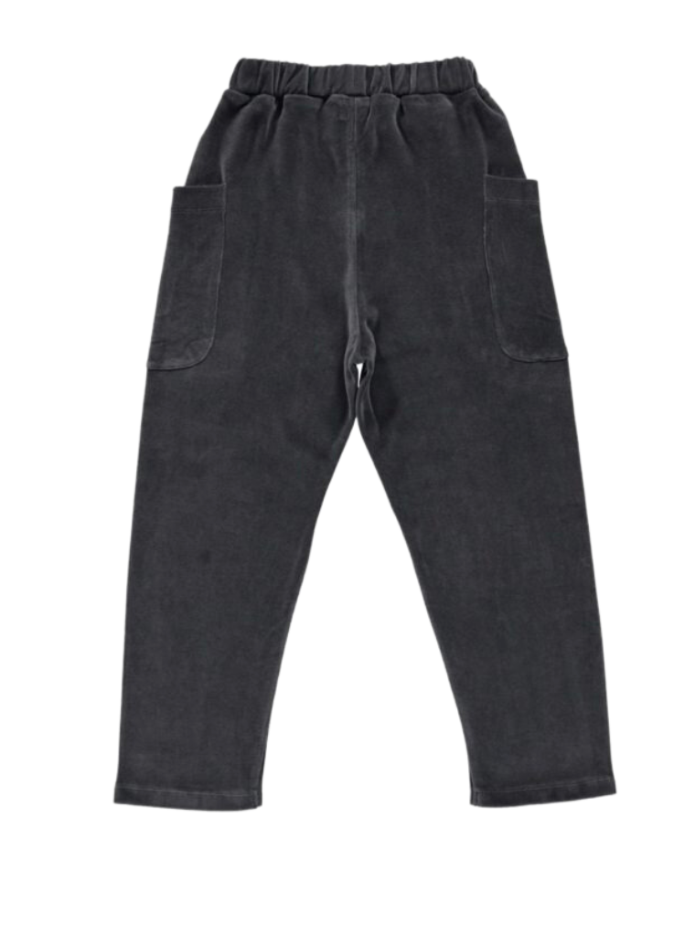 WE ARE KIDS - Pantalon en velours gris foncé avec trèfle - 10/11 ans