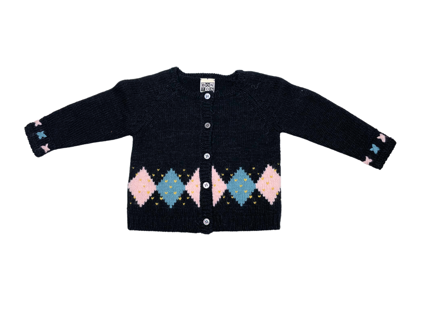 BONTON - Pull bleu marine - 12 mois