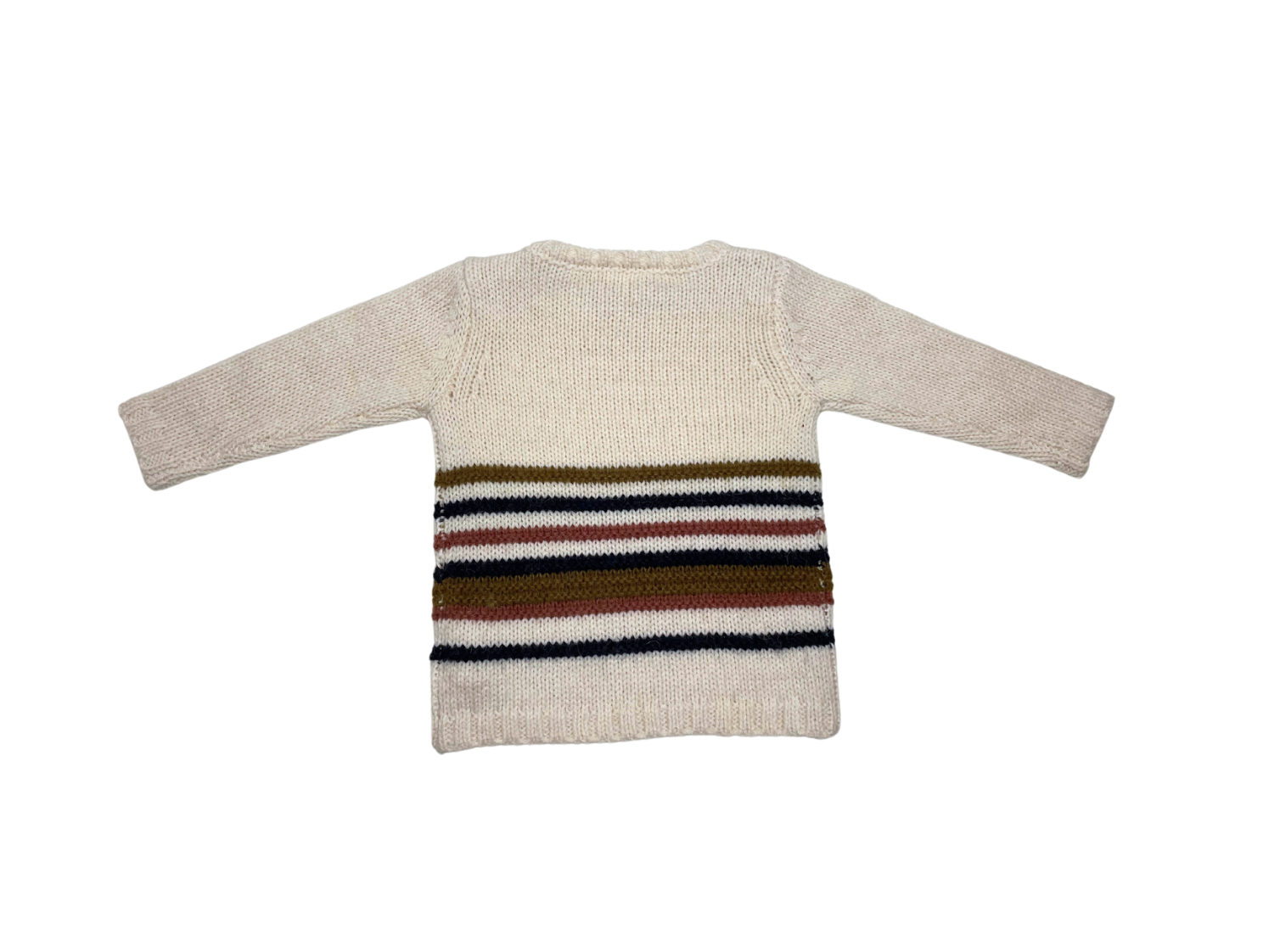 BONTON - Pull beige à rayures - 12 mois
