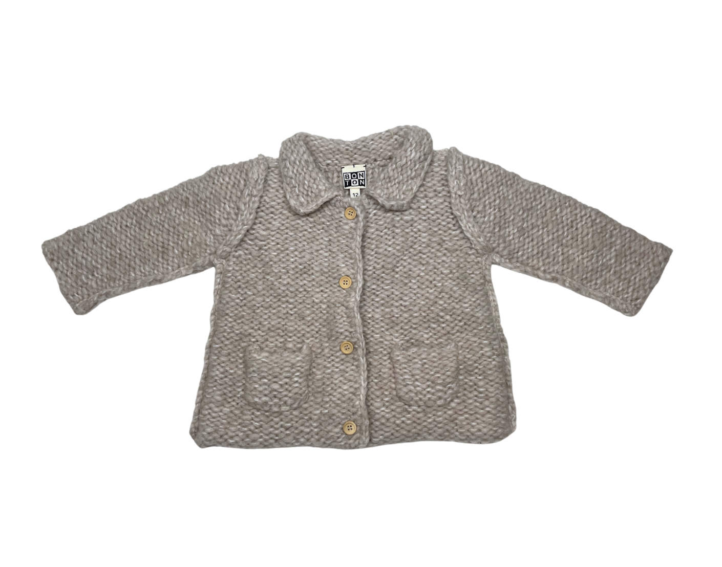 BONTON - Cardigan beige - 12 mois