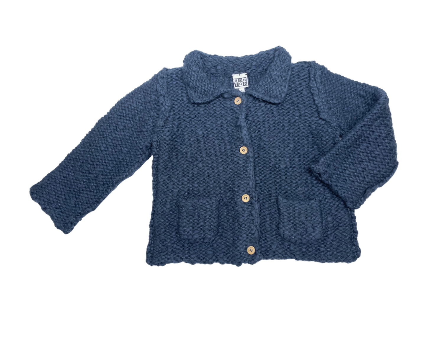 BONTON - Cardigan bleu marine - 2 ans