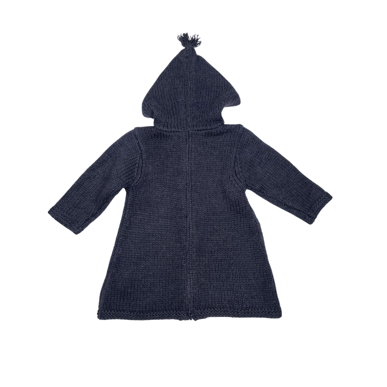 BONTON - Burnou bleu noir - 12 mois