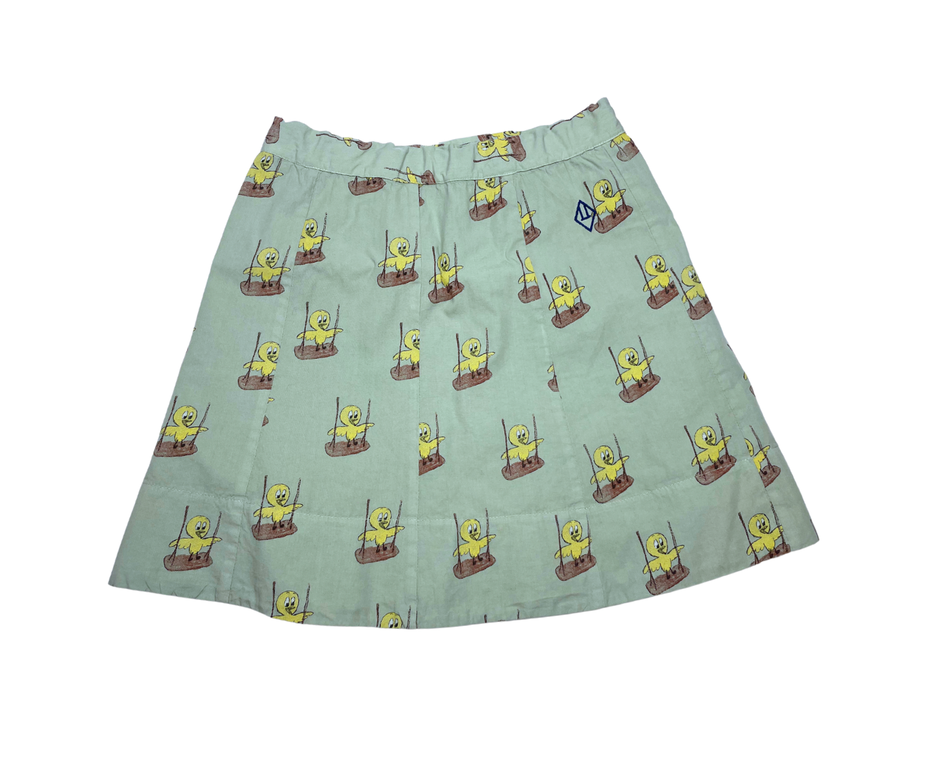 THE ANIMALS OBSERVATORY - Jupe verte motifs poussins - 4 ans