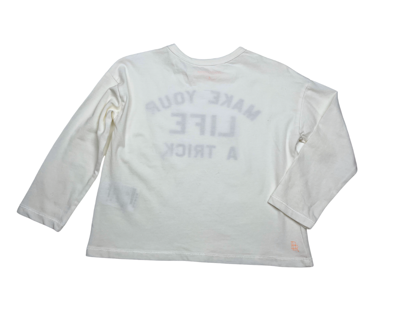 BELLEROSE - White "make your life a trick" t-shirt - 4 years