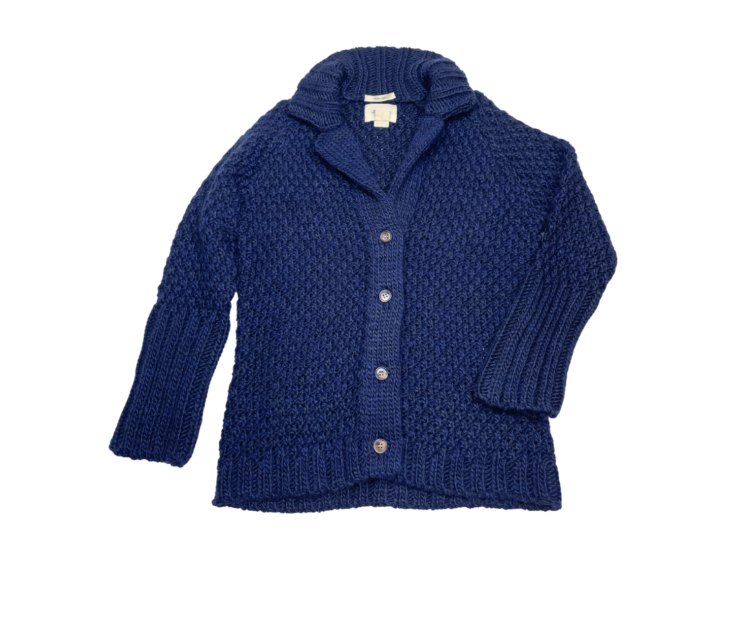 BELLEROSE - Gilet bleu marine en laine - 6 ans