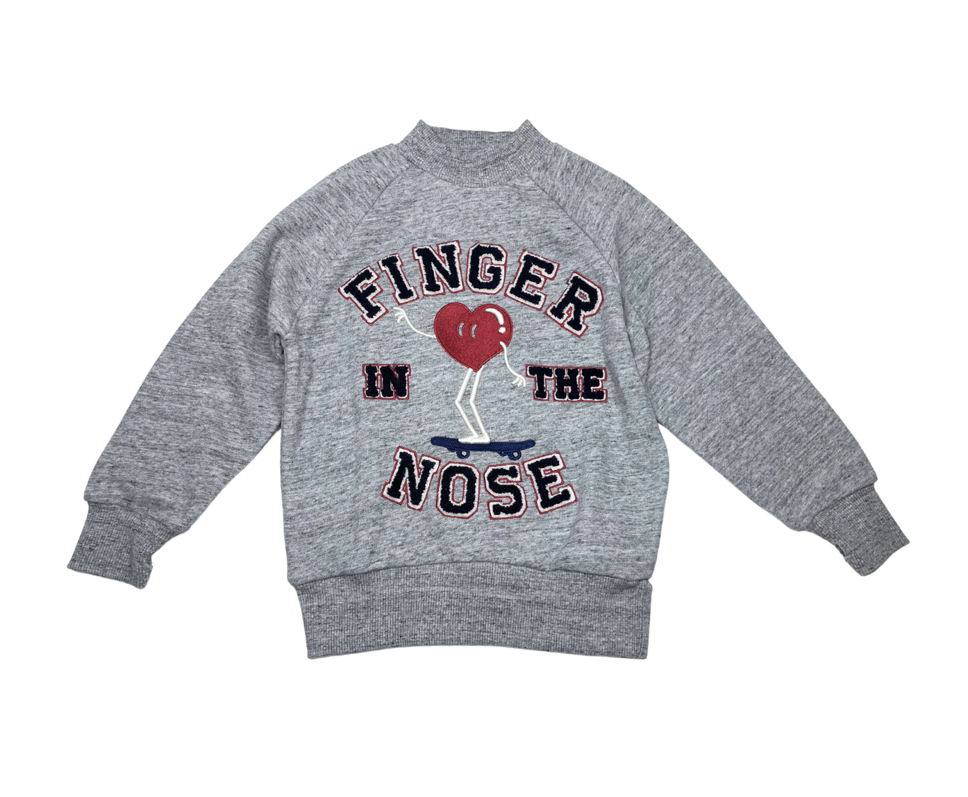 FINGER IN THE NOSE - Graues Sweatshirt „Finger in the Nose“ - 4/5 Jahre