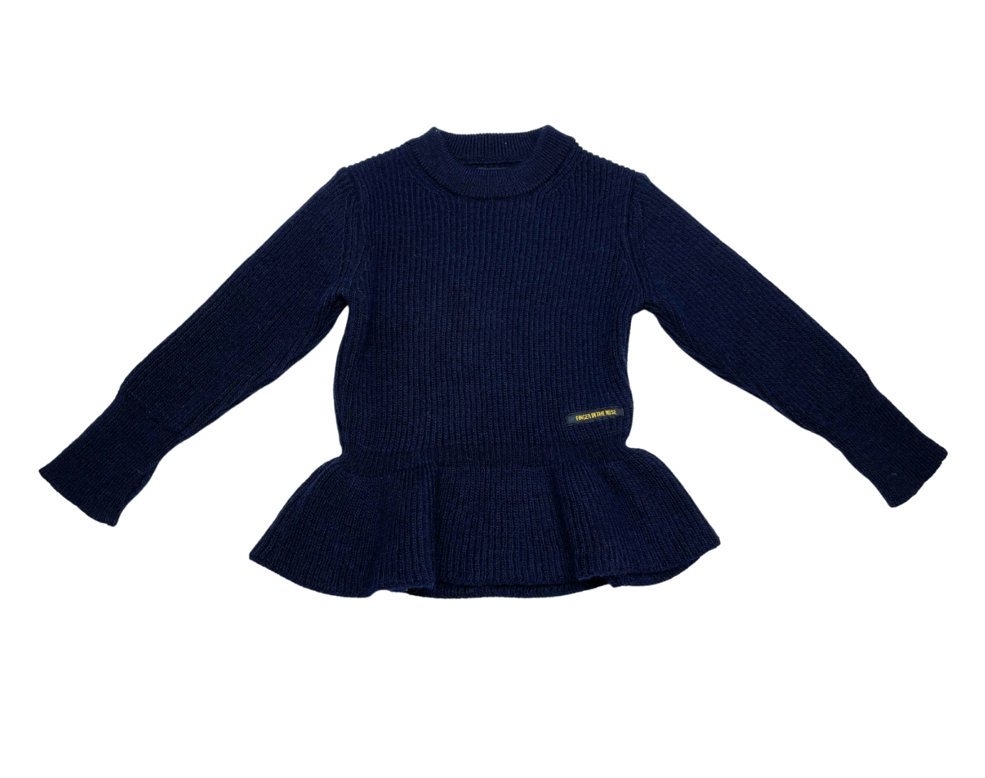 FINGER IN THE NOSE - Marineblauer Wollpullover - 4/5 Jahre
