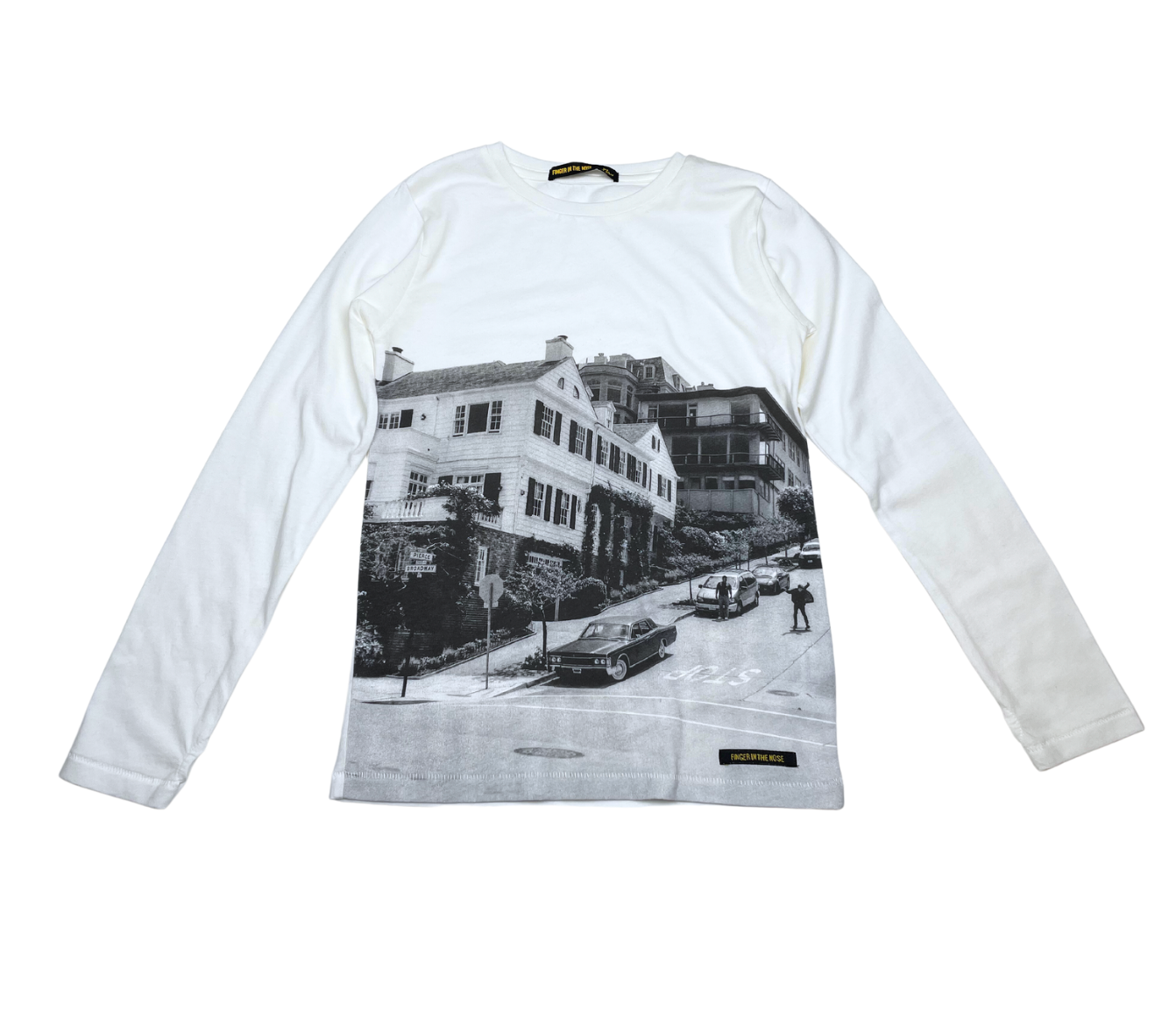 FINGER IN THE NOSE - Weißes T-Shirt mit Street-Design - 8/9 Jahre