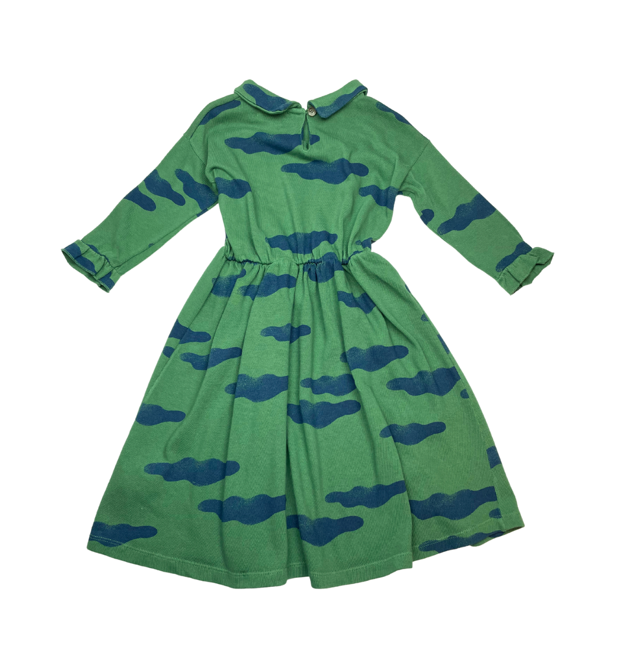 BOBO CHOSES - Robe verte à nuages - 2/3 ans