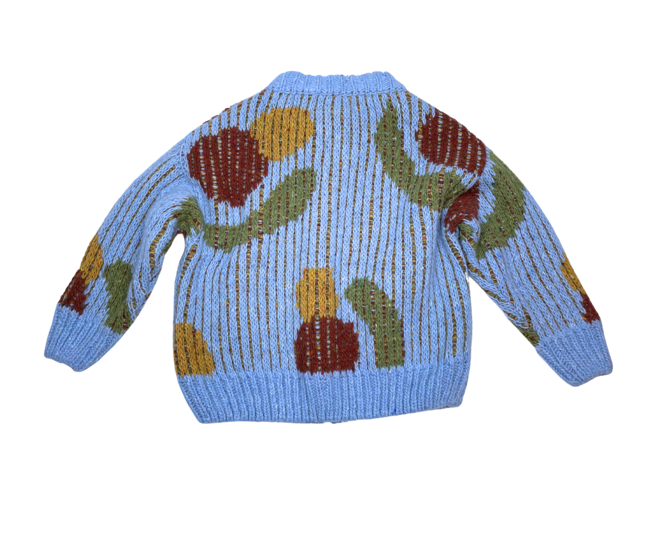 BOBO CHOSES - Cardigan bleu en laine - 4/5 ans