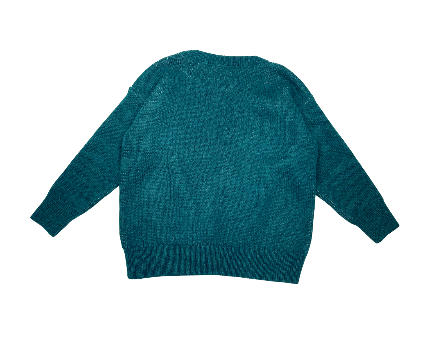 BOBO CHOSES - Pull vert en laine - 4/5ans