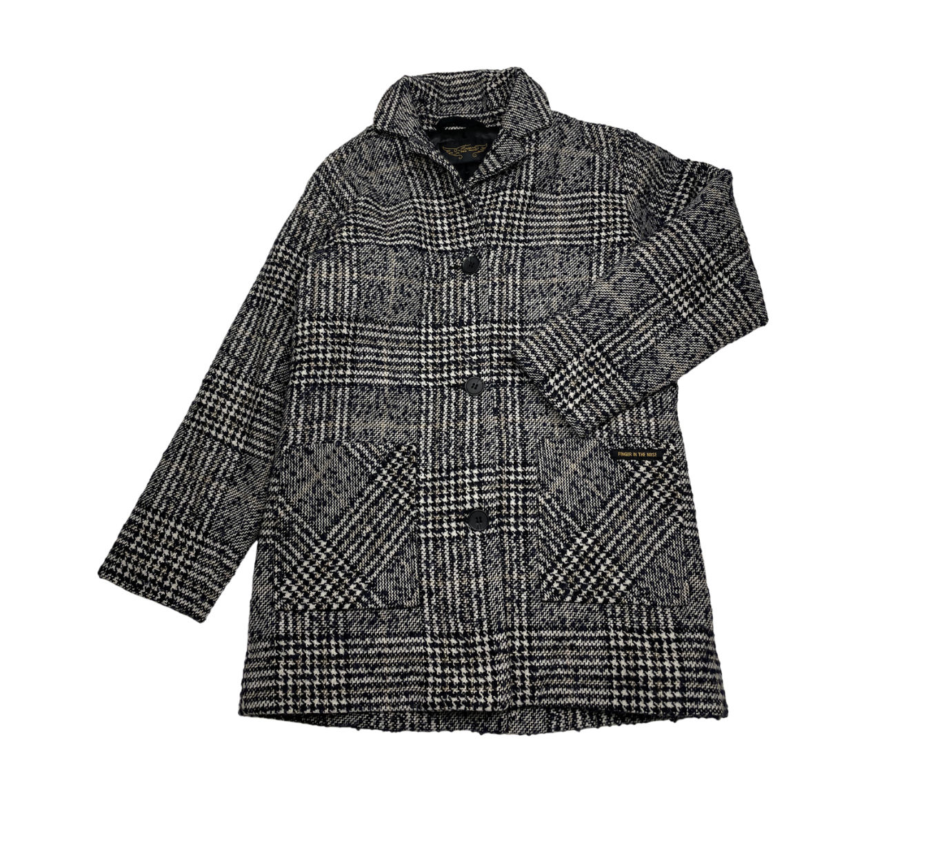 FINGER IN THE NOSE - Manteau noir et blanc - 8/9 ans
