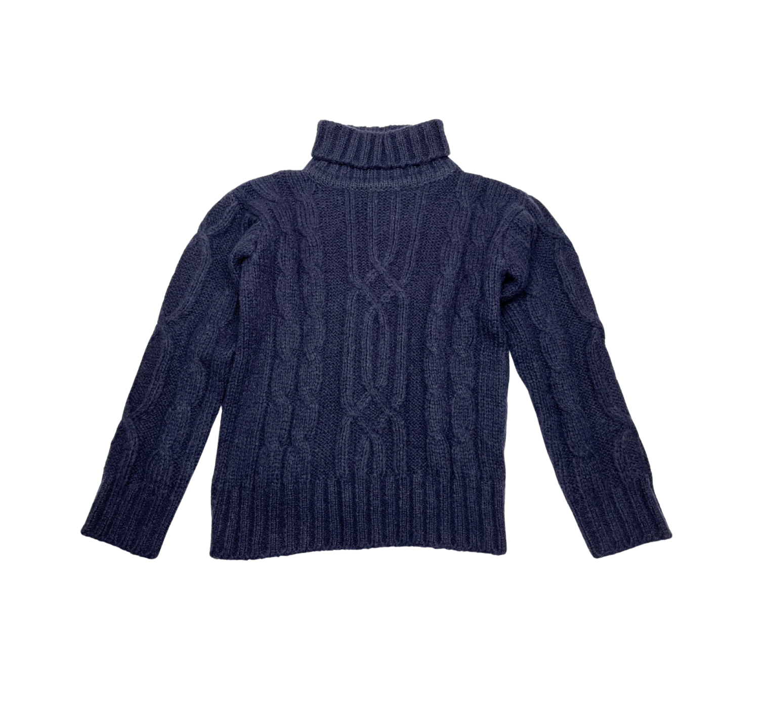 BAKKER - Pull bleu marine en laine - 8 ans