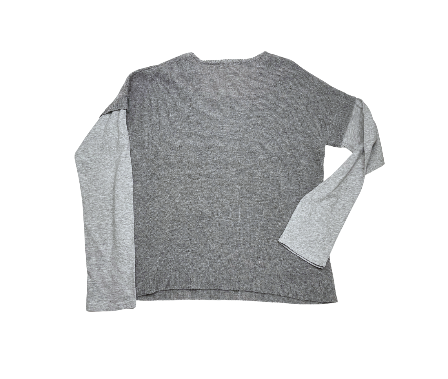SWILDENS - Pull fin gris en laine - 12 ans