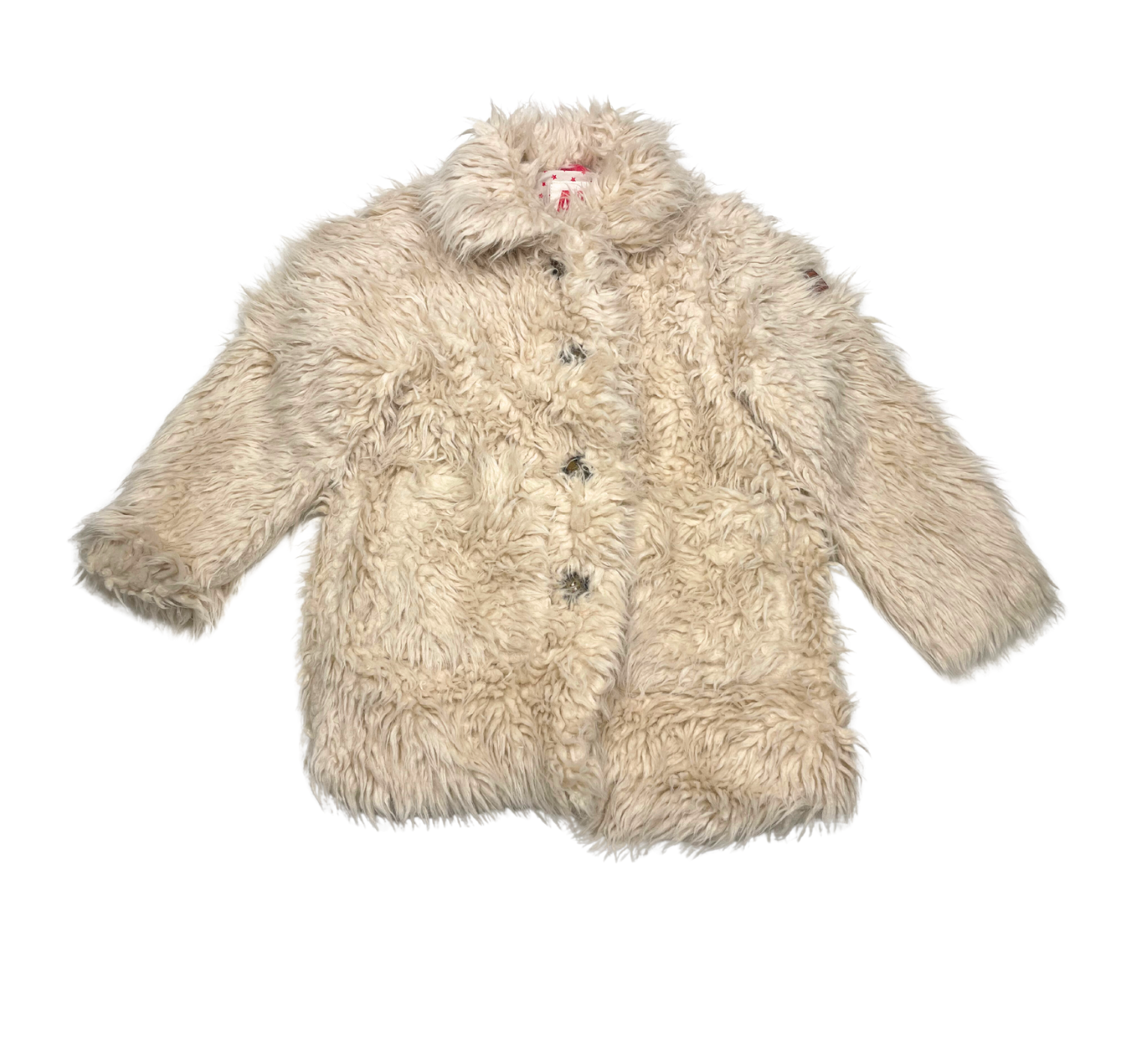 AO76 - Manteau fausse fourrure beige - 6 ans