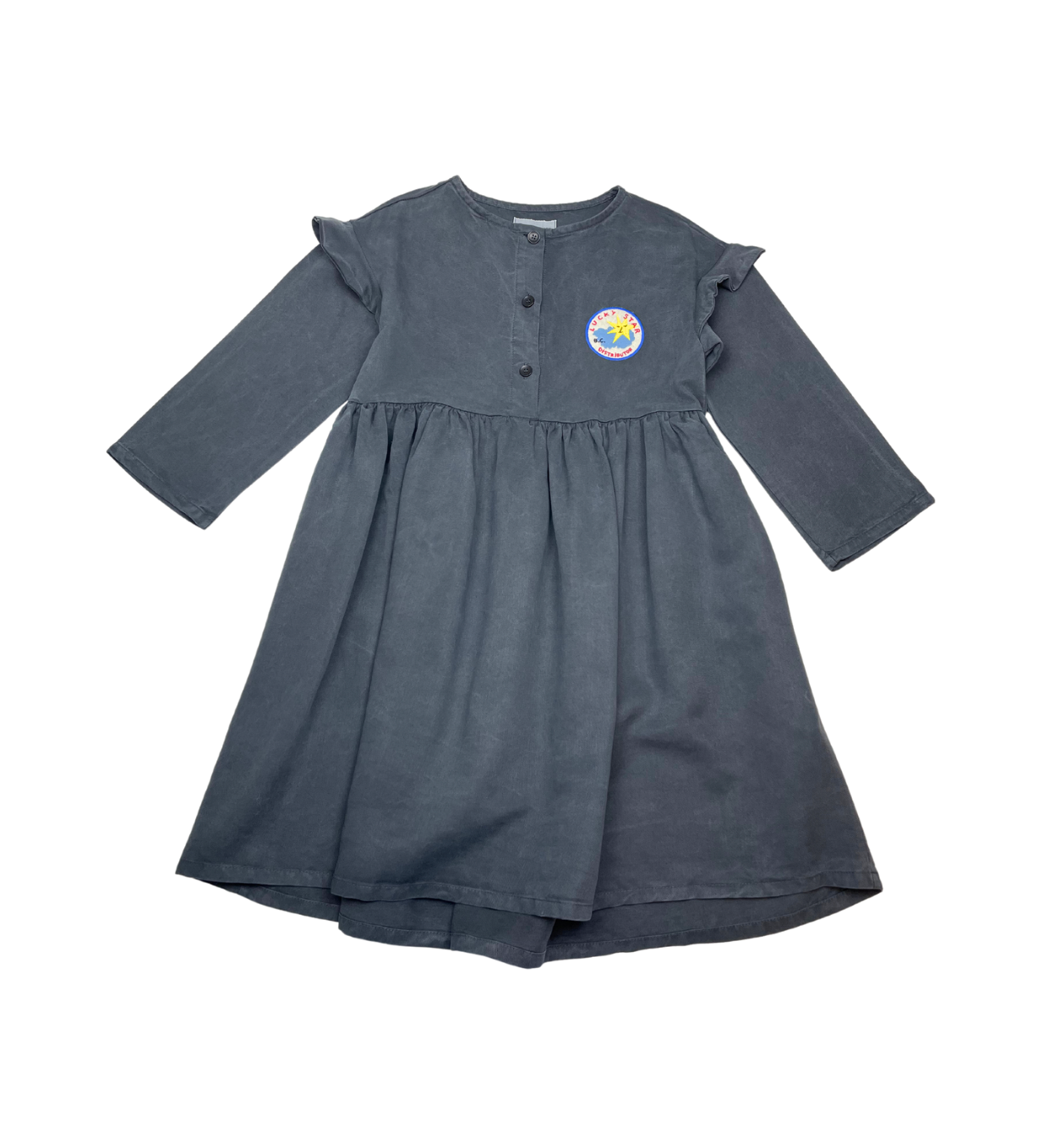 BOBO CHOSES - Robe grise "lucky star distributor" - 4/5 ans
