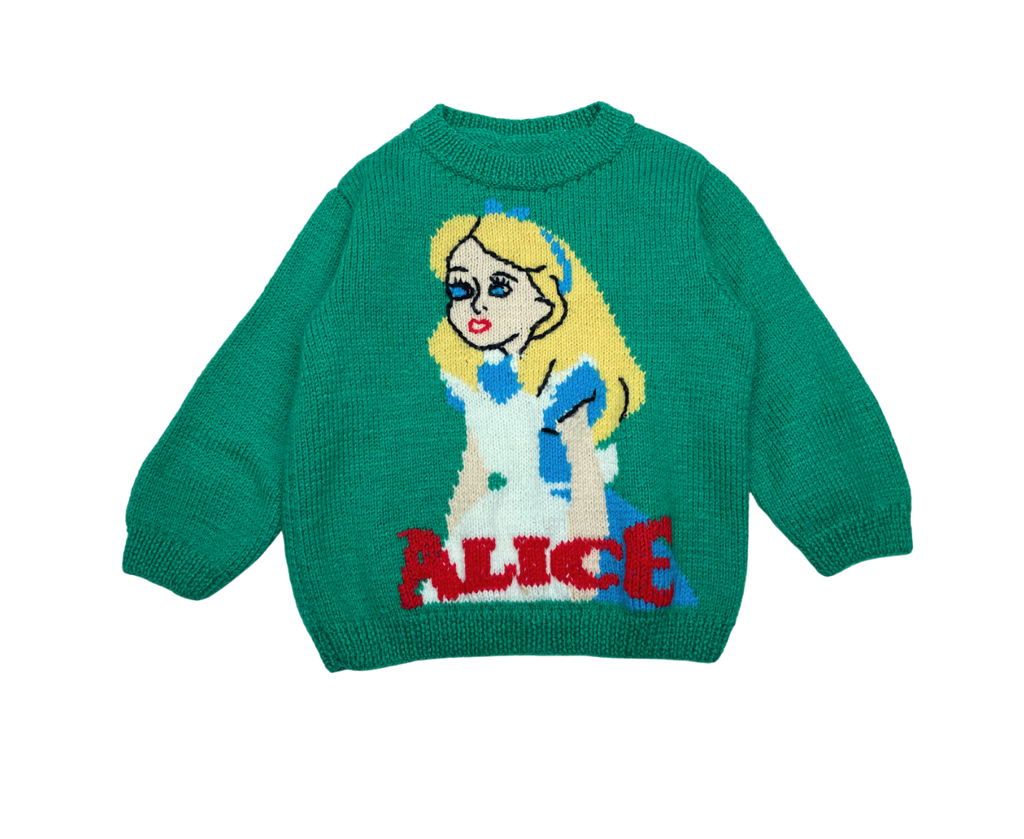 VINTAGE - Green "alice" sweater - 4 years