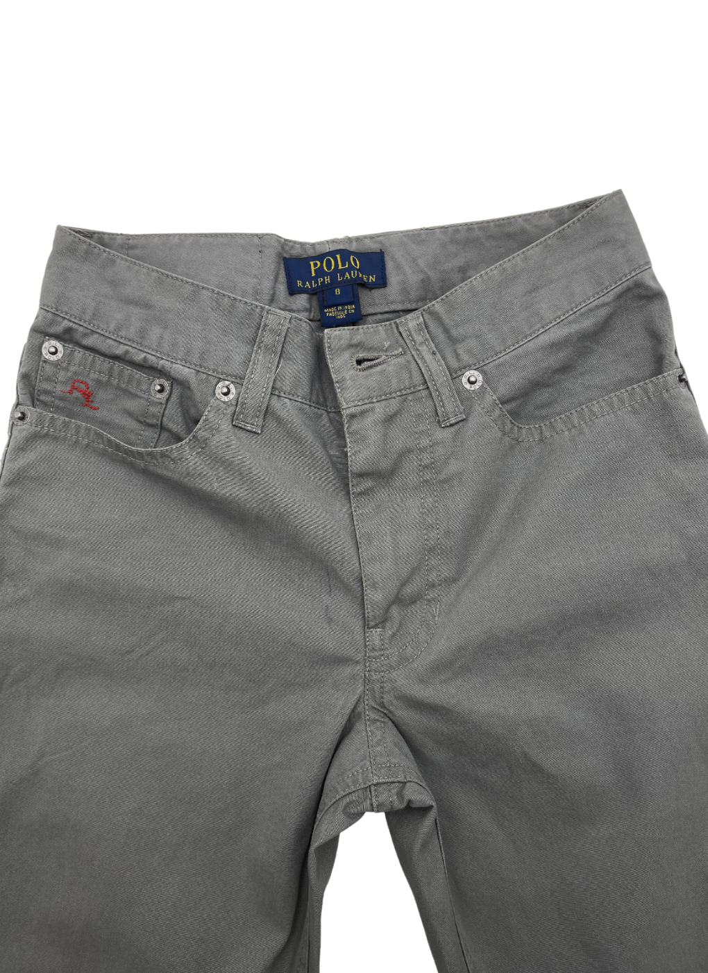 RALPH LAUREN - Pantalon gris - 8 ans