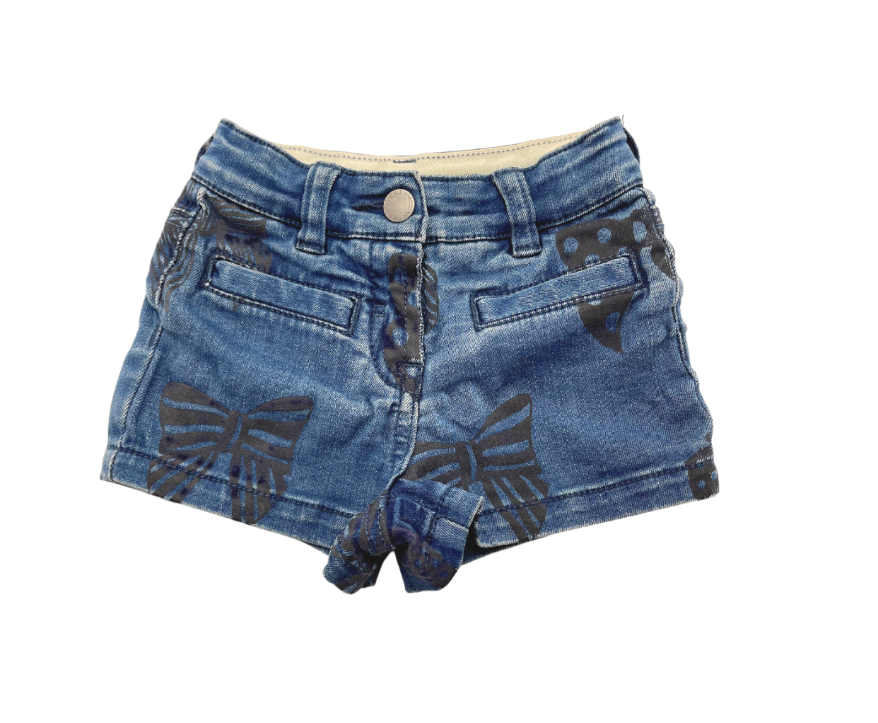 STELLA MCCARTNEY – Butterfly-Jeansshorts – 2 Jahre