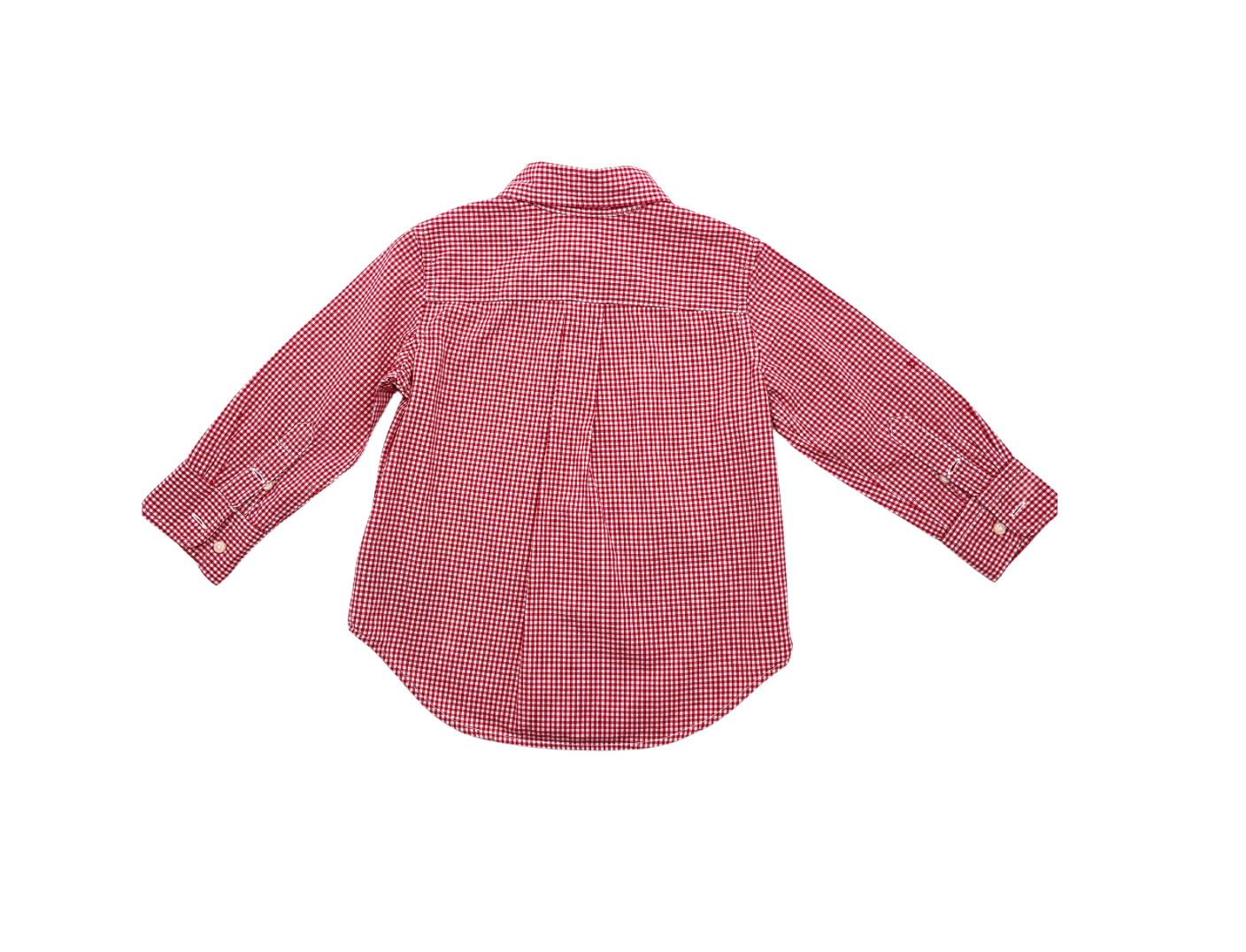 RALPH LAUREN - Chemise rouge vichy - 2 ans