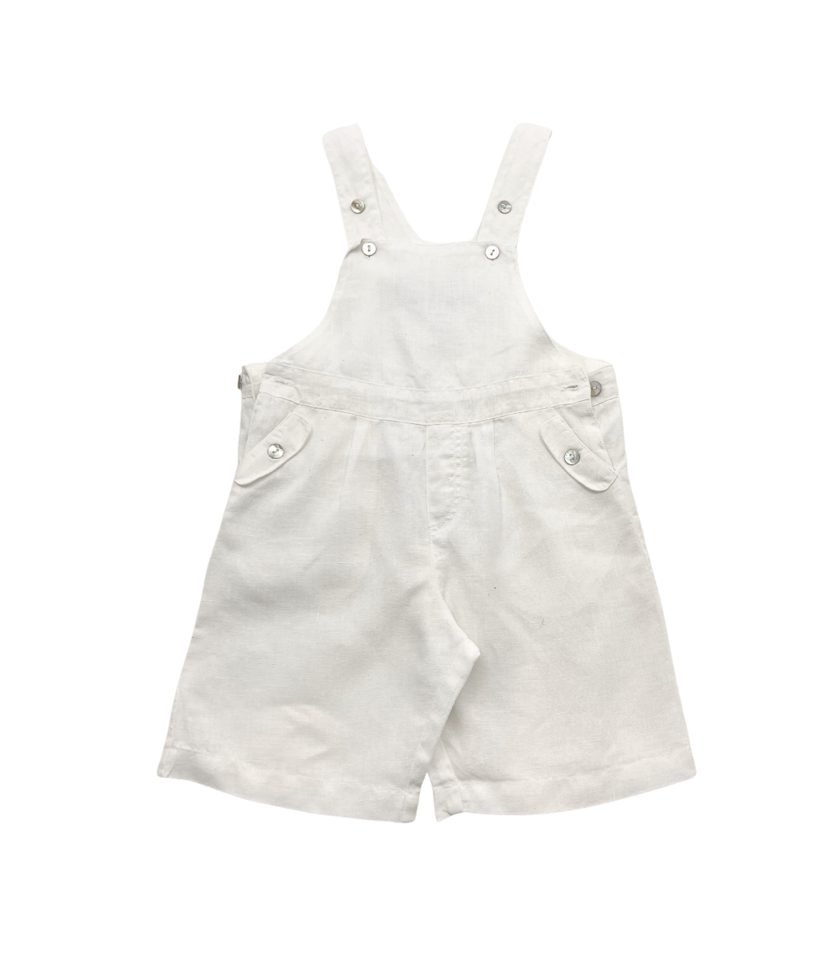 TARTINE & CHOCOLAT - Weiße Latzhose in Leinenoptik - 2 Jahre