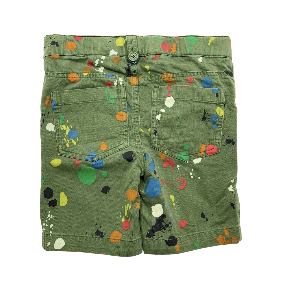 STELLA MCCARTNEY - Grüne Shorts mit Farbflecken - 2 Jahre