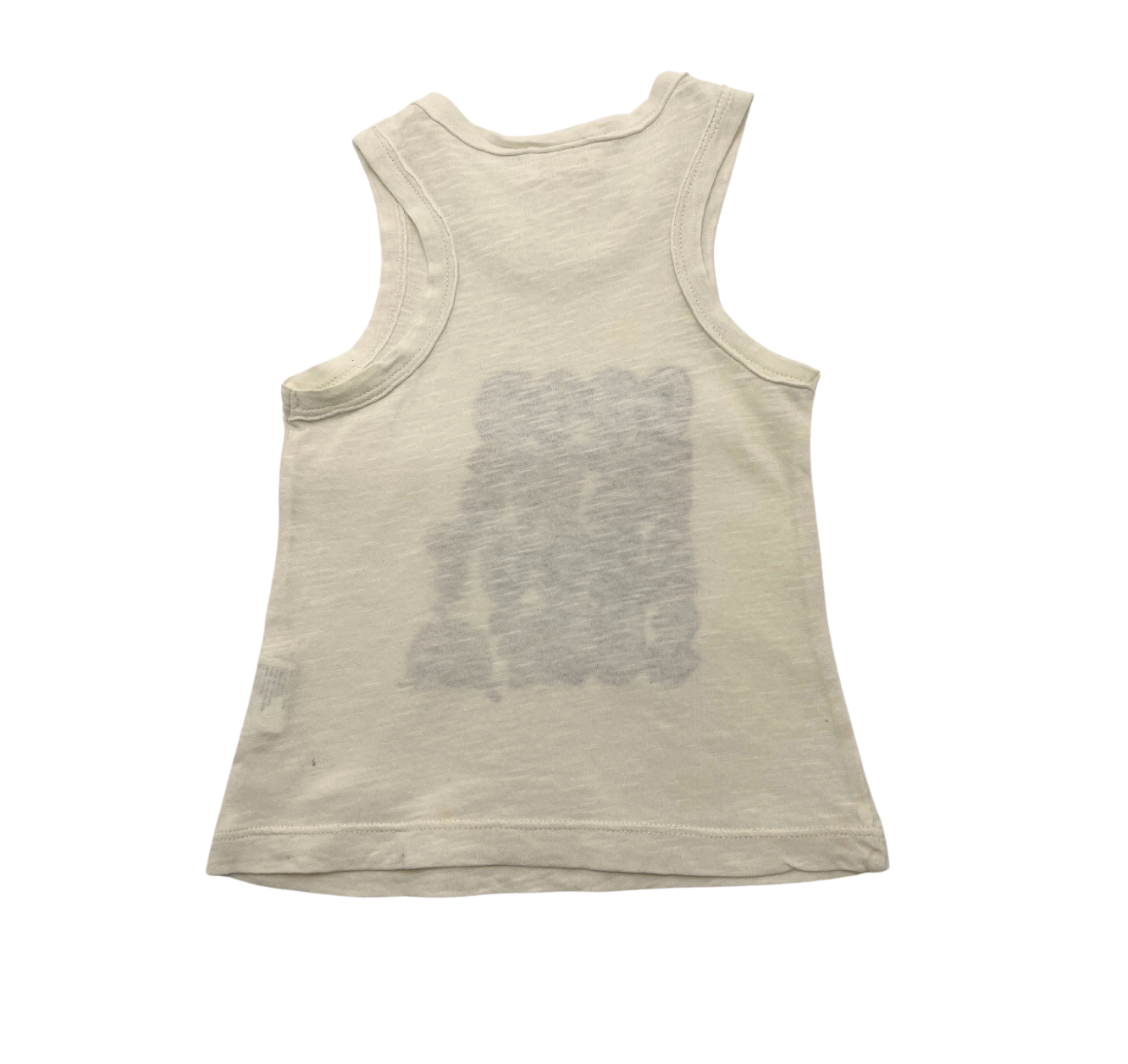 LOUIS LOUISE - Weißes Tanktop "good news about surfing" - 18 Monate