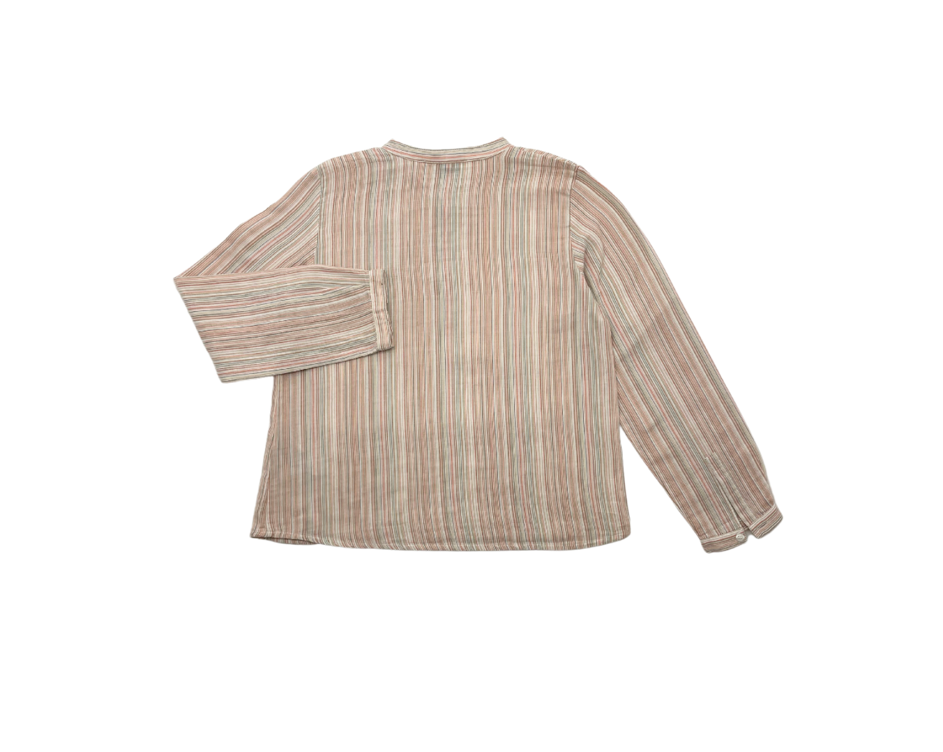 BONPOINT - Chemise à rayures saumon - 8 ans