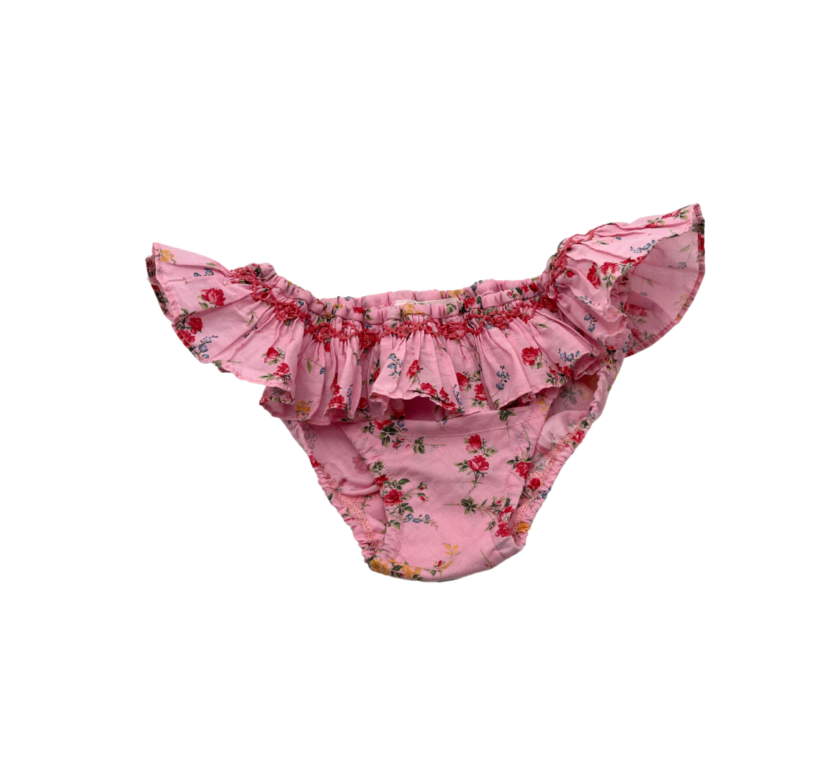 BONPOINT - Short bloomer rose brodée main - 4 ans