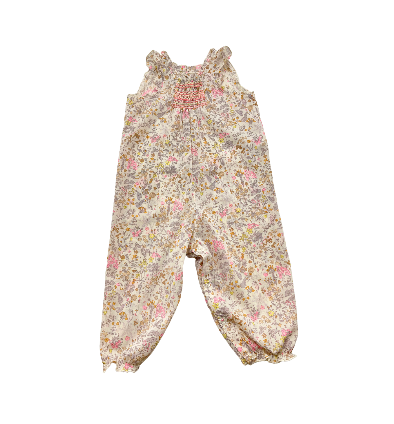 BONPOINT - Jumpsuit mit handbestickten Blumenmustern - 2 Jahre