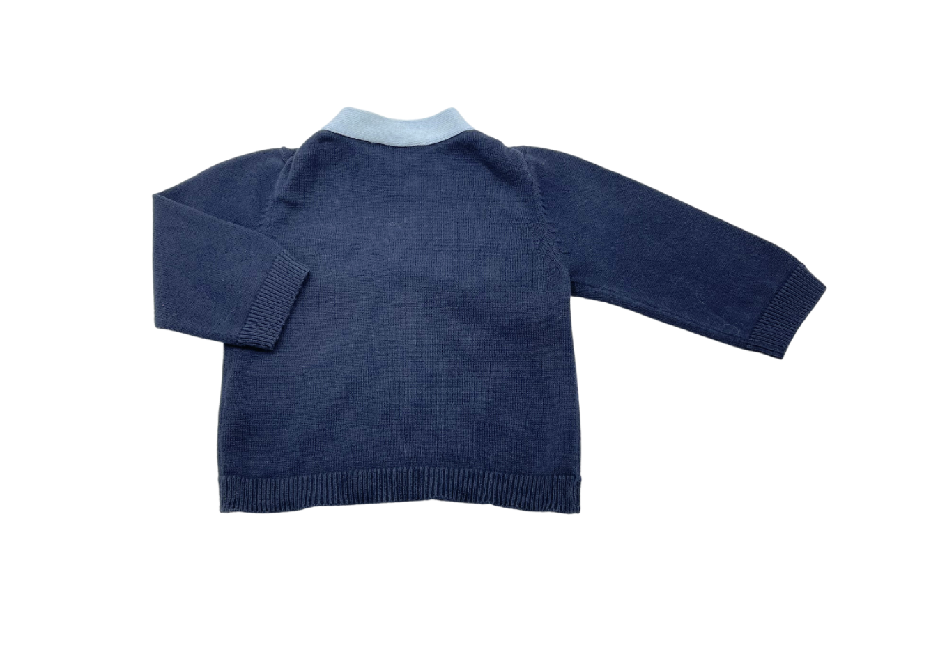 PAUL SMITH - Cardigan bleu marine en cachemire - 6 mois