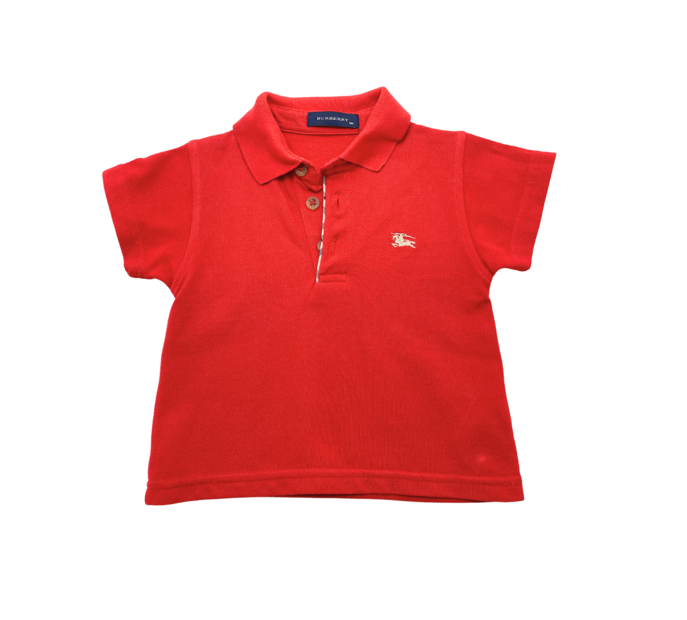 BURBERRY - Polo rouge - 9 mois