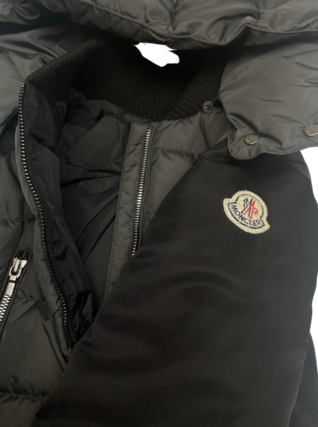 MONCLER - Doudoune noire - 8 ans